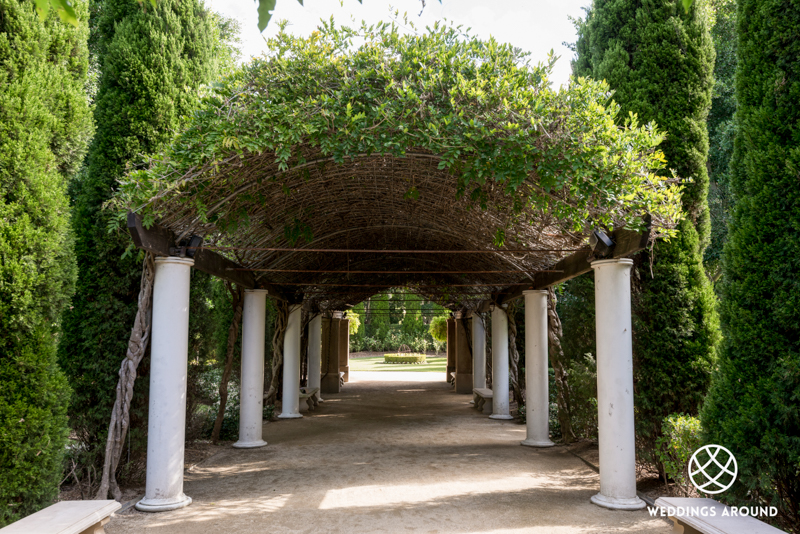 Waterfall Outlook arched aisle.