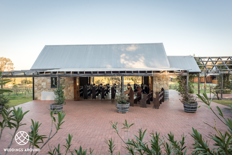 Peppers Creek Wedding Chapel courtyard