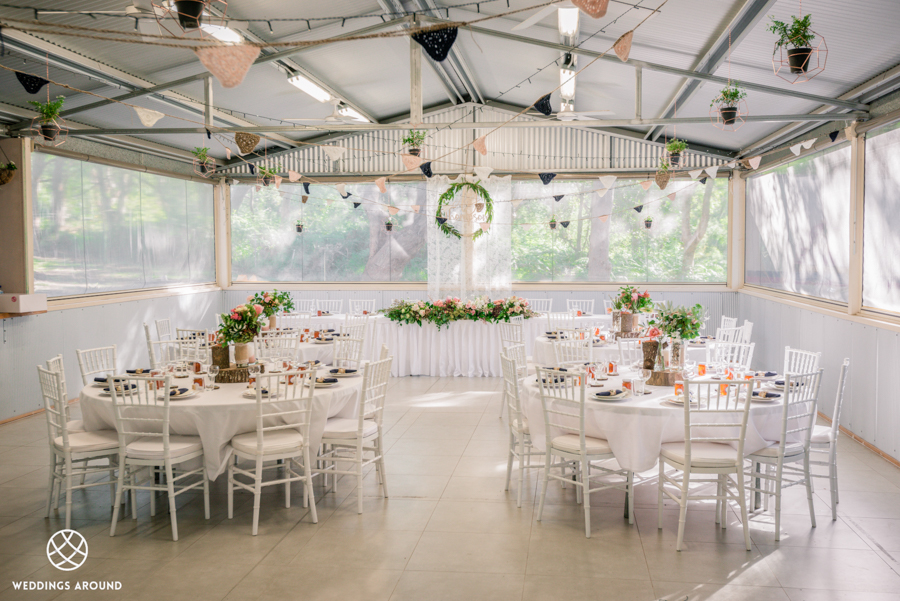 Wedding reception in function centre