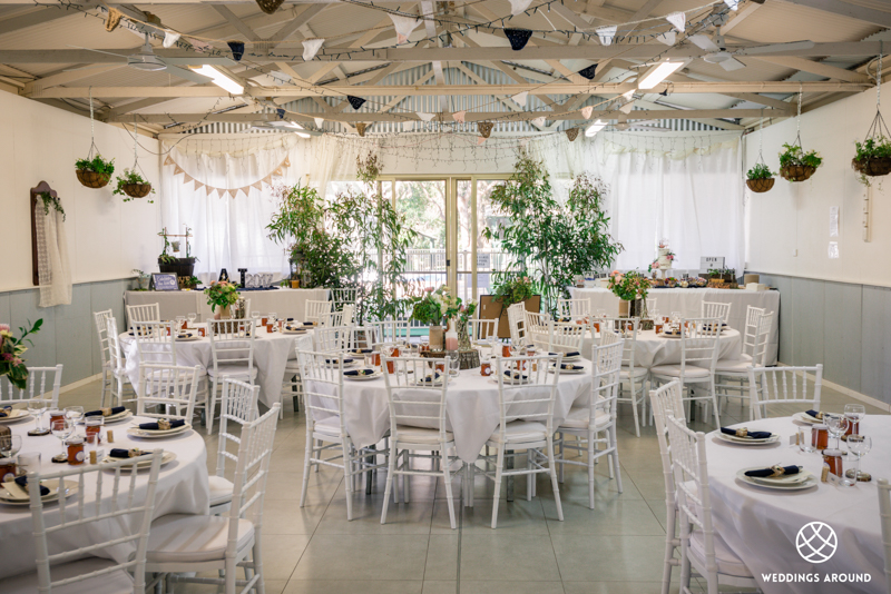 Wedding reception in function centre