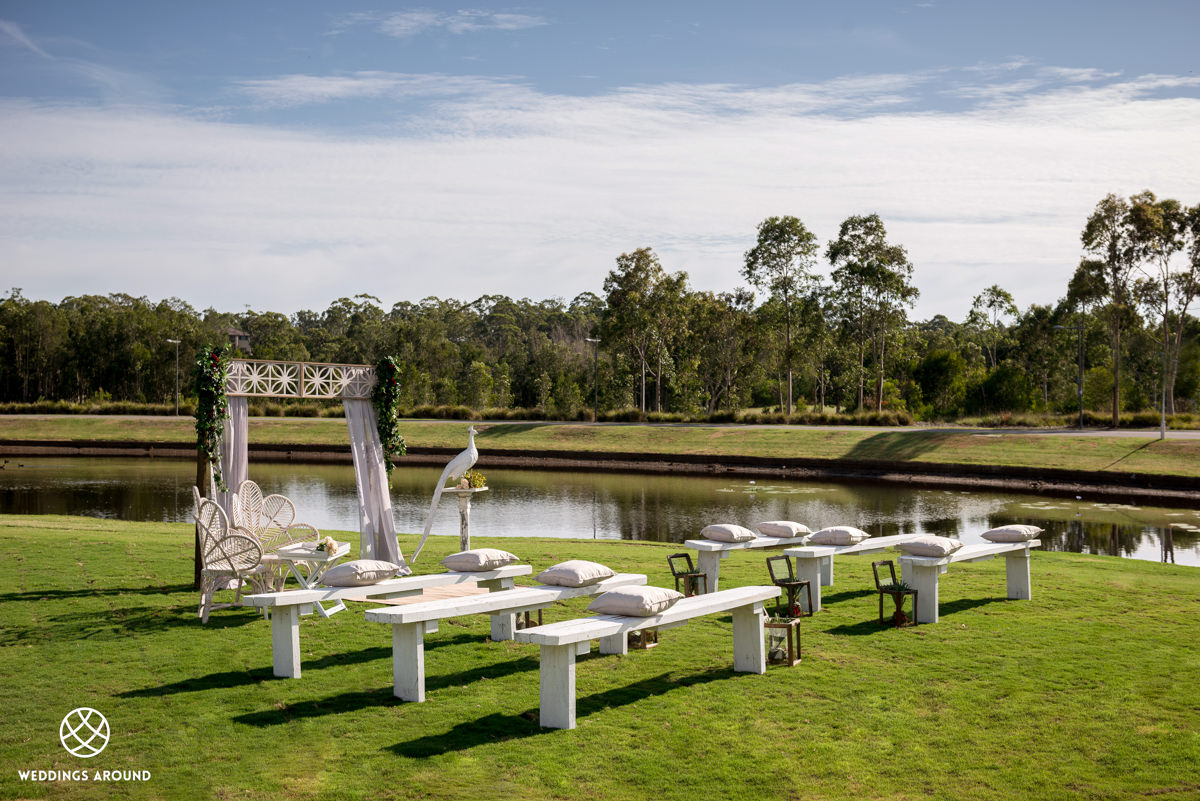 The Greenhouse Eatery Lakeside Wedding Ceremony