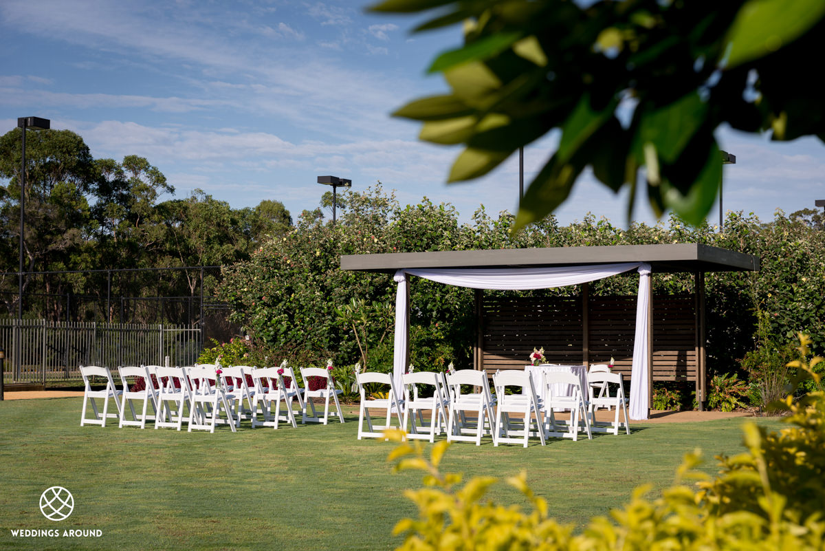 The Greenhouse Eatery Garden Wedding Ceremony