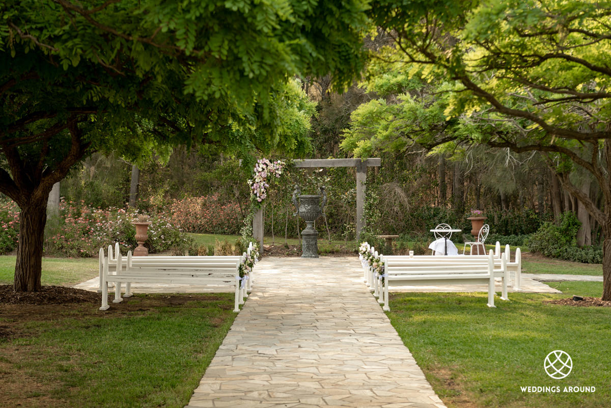 Circa 1876 Garden Wedding Ceremony